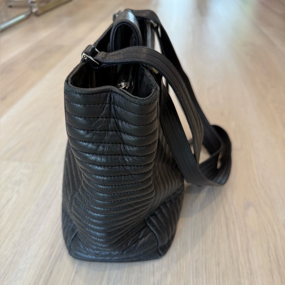 Bally Italian Quilted Leather Tote - Picture 5 of 16
